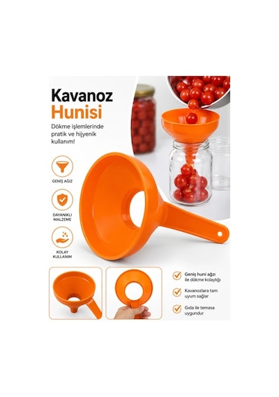 Pratik Kavanoz Hunisi Kolay Doldurma Aparatı