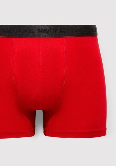 Mavi - Kırmızı Basic Boxer 0912178-70464 Kırmızı
