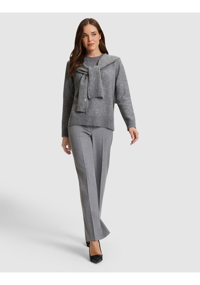 Pierre Cardin Gri Melanj Regular Fit Kazak 50331425 Vr086