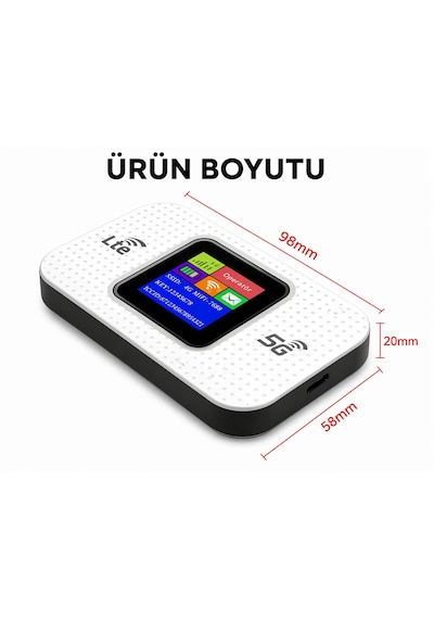 Kablosuz Mini Wifi Pro Lte 4g Modem 3.000mah Sim Kartlı 300mbps Yüksek Hızlı Kablosuz Yönlendirici Cep Telefonları Dizüstü Bilgisayarlar Ve Tabletler İçin Uygun 10 Cihaza Kadar Bağlantı Taşınabilir