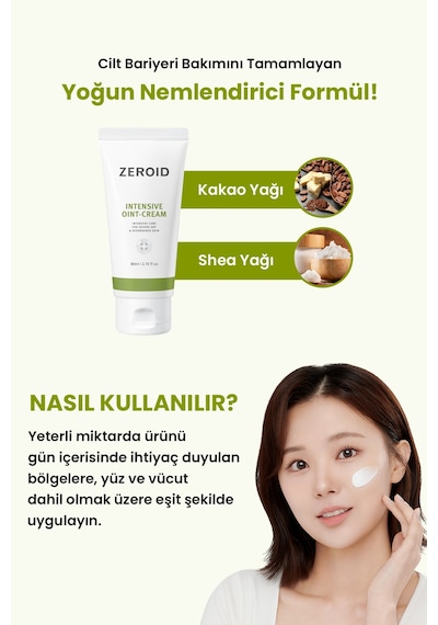 Aşırı Kuru Ve Hassas Ciltlere Bariyer Desteği Sunan Yoğun Bakım Kremi Zeroıd Intensive Oint-cream