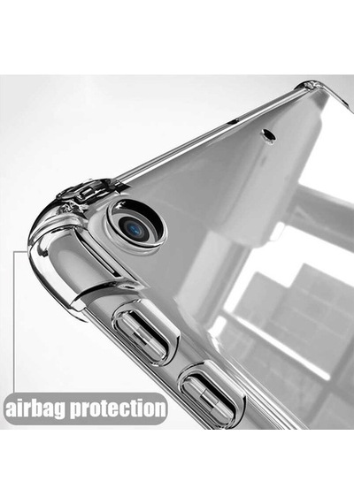 Apple Uyumlu iPad 8. 9. Nesil Kılıf 10.2" Anti Shock Şeffaf Silikon Kapak