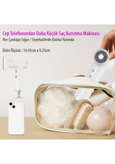Seyahat Tipi Mini Taşınabilir Saç Kurutma Makinesi