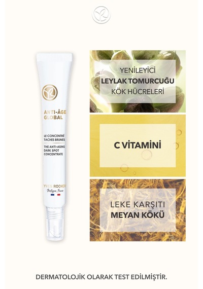 Yves Rocher Yenileyici Leke Ve Yaşlanma Karşıtı Bitkisel Kök Hücre Bakımı Anti-age Global-vitamin C - Lokal Krem 14 Ml