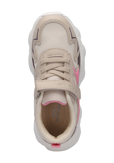 Slazenger PARIS Çocuk Cırt Cırtlı Bej Sneaker