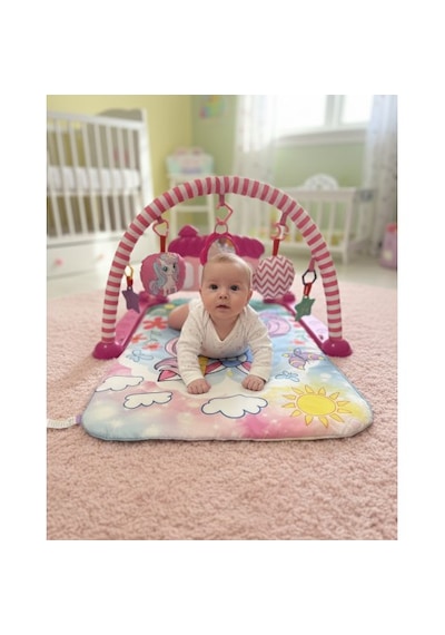 Toys2you Piyanolu Oyun Halısı Işıklı Ve Müzikli Gelişim Matı Unicorn 70x45x35