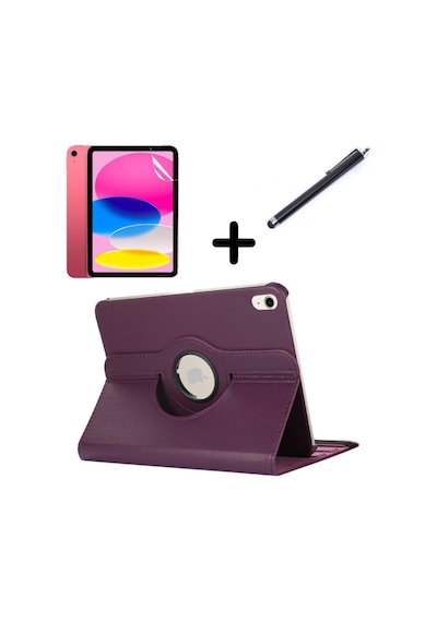 Apple Uyumlu iPad 2 3 4 Kılıf Dönen Tablet Kilifi Ekran Koruyucu+Kalem
