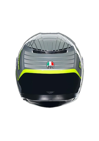 Agv K3 Mplk Fortify Grey Blk Yellow Fluo Motosiklet Kapalı Kaskı