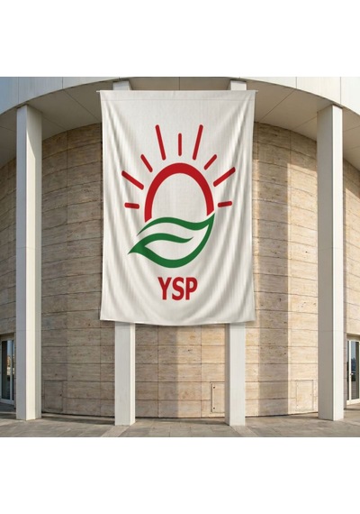 Ysp Yeşil Sol Parti Bayrağı 140gr Premium Raşel Kumaş 200x300 Cm Diğer