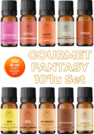 Gourmet Fantasy 10'lu Set Oda Kokusu Esansı - Tatlılık 10x10ml Karışık