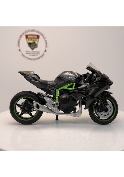 Kawasaki Ninja H2r - 1:18 Ölçek 12cm Kutulu Diecast Model