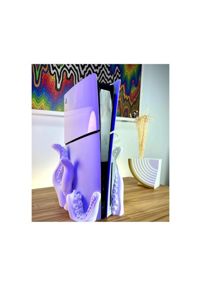 Ps5 Slim Playstation 5 Slim Cd Disk Versiyon Uyumlu Ahtapot Dikey Tentacle Vertical Stand