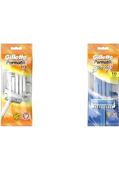 Permatik Kullan At Tıraş Bıçağı 10 Adet Ve Permatik Banyo Kullan At Erkek Tıraş Bıçağı 10 Adet