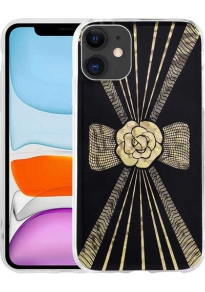Apple Uyumlu iPhone 11 Kılıf Desenli Sert Zore Elnov Kapak NO3