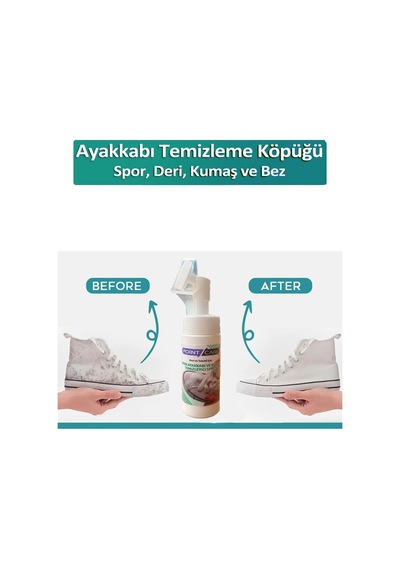 Point Care Spor Ayakkabı Deri ve Kumaş Temizleme Köpüğü 150 ML