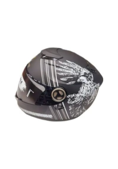 Motoanl Ce Onaylı Full Face Abs Materıal Güneş Vizörlü Fr 913 Ubıquıty-Uq Kask Siyah