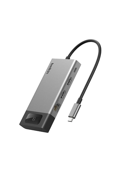 Belkin Inc027hqsgy Connect 8 Port Dual Display Usb-c Hub 100w Pd 4k 60hz - Gri