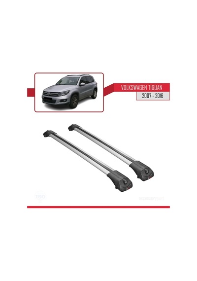 Volkswagen Tiguan 2007-2016 Arası İle Uyumlu Ace-1 Ara Atkı Tavan Barı Gri