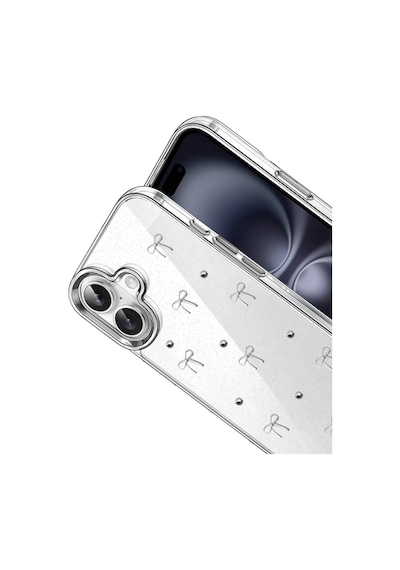 Apple Uyumlu Apple Uyumlu iPhone 16 Plus Fiyonk Desenli Kapak - Desen 5 Standart