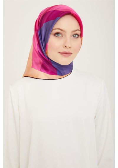 Armine Twill İpek Eşarp 24ya9137 34 - Desenli