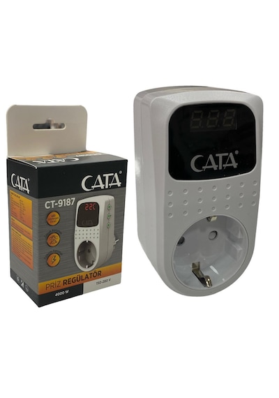 Cata Ct-9187 Voltaj Korumalı Priz Regülatörü Dijital Ekranlı Akım Korumalı 0