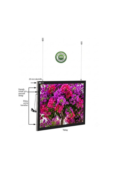 Magneco Ledbox Çift Taraflı Işıklı Çerçeve B2