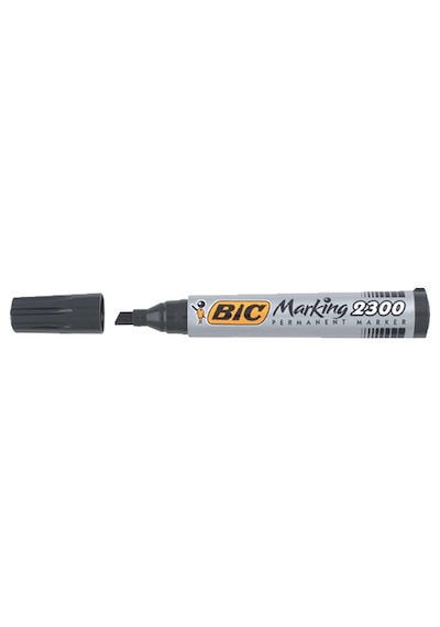 Bic Markör Permanent Kesik Uçlu Siyah 2300 09 Çok Renkli