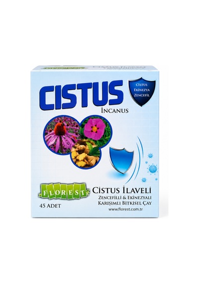 Cistus Incanus Karışım Bitki Çayı 45 Adet Cistus İlaveli Zencefilli & Ekinezyalı Bitkisel Çay - 931989787