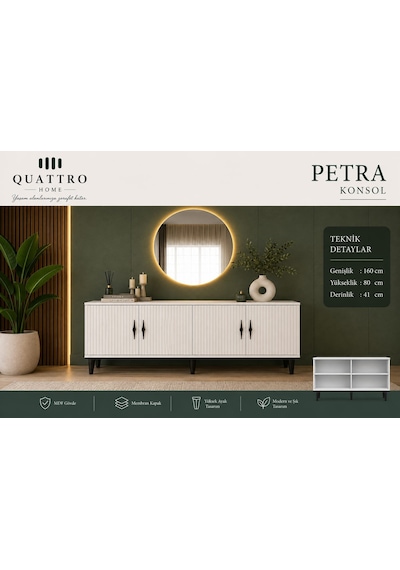 Petra Konsol Beyaz