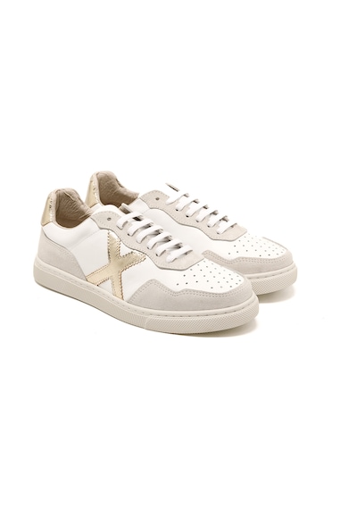 Beyaz Deri-gold Sneaker Günlük Kadın Rc-25y-006-m44 John May Beyaz Cilt-altın Beyaz Deri-gold Beyaz - Altın