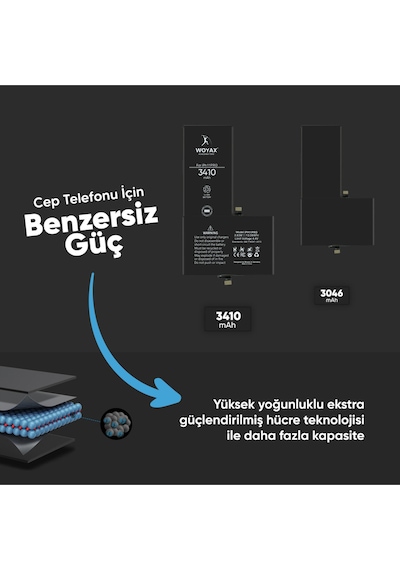 Apple Uyumlu iPhone 11 Pro Batarya 3410mAh Woyax Premium Batarya