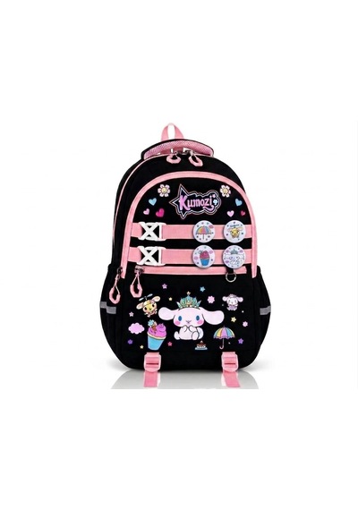 Cinnamoroll Baskılı Özel Tasarım Ortopedik Su Geçirmez Cüzdanlı Okul Çantası Termal Beslenme Ve Kalemlik Çok Renkli