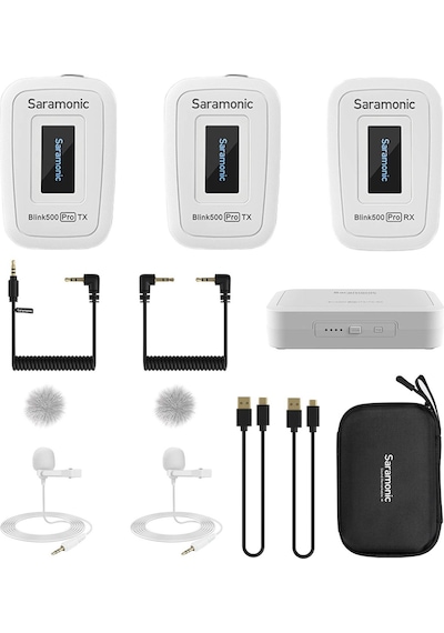 Saramonic Yükseltilmiş Blink500 Pro Dslr Video Kamera İçin Çift Kanallı Kablosuz Yaka Mikrofonu Android Apple Uyumlu iPhone Tablet Pc Bilgisayar Kaydı Facebook Youtube Podcast Vlog Röportajı Beyaz Saramonic Yükseltilmiş Blink500 Pro Dslr Video Kamera İçin Çift Kanallı Kablosuz Yaka Mikrofonu Android Apple Uyumlu iPhone Tablet Pc Bilgisayar Kaydı Facebook Youtube Podcast Vlog Röportajı Beyaz