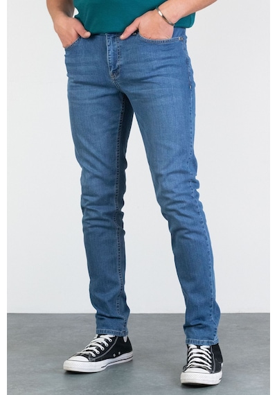 HLT Jeans Erkek Açık Mavi Taşlamalı Slim Fit Likralı Jean Kot Pantolon Brenden