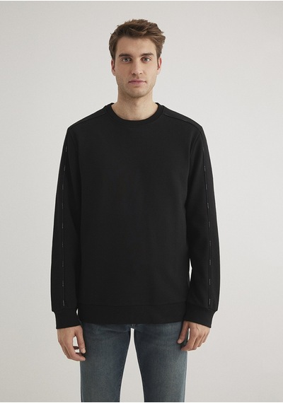Mavi - Bisiklet Yaka Siyah Sweatshirt 0s10329-900 Siyah