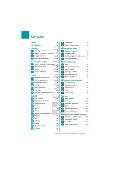 English Vocabulary İn Use: Vocabulary Reference And Practice