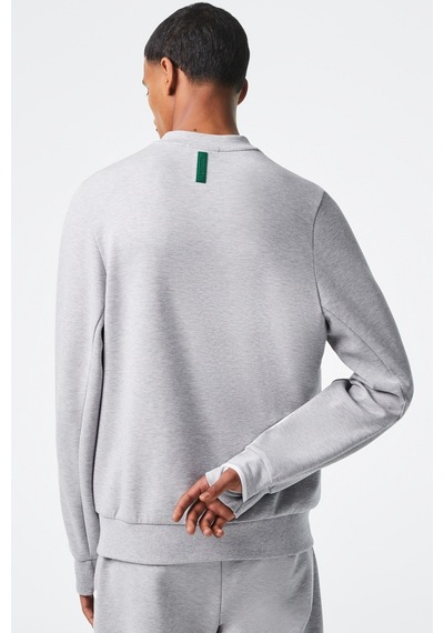 Lacoste Men's Classic Fit Organik Pamuk Bisiklet Yaka Gri Sweatshirt