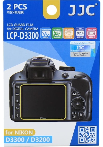 Jjc LCP-D5300 Nikon D5300 D5500 D5600 Uyumlu LCD Ekran Koruyucu 2'li