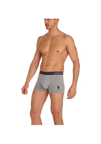 U.S. Polo Assn. U.s Polo Assn. 90004 Erkek Battal 3'lü Boxer-lacivert&grimelanj&beyaz Lacivert