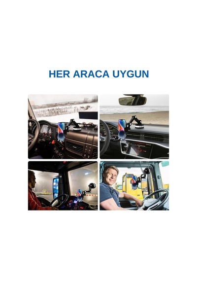 Telefon Tutacağı Terminatör Oto Araç Tel Tutucu Akrobat Ayarlı Vantuzlu Glz03517198 Siyah