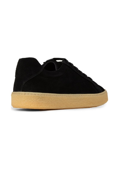 Deery Erkek Hakiki Süet Siyah Sneaker Ayakkabı - 02018msyhc04