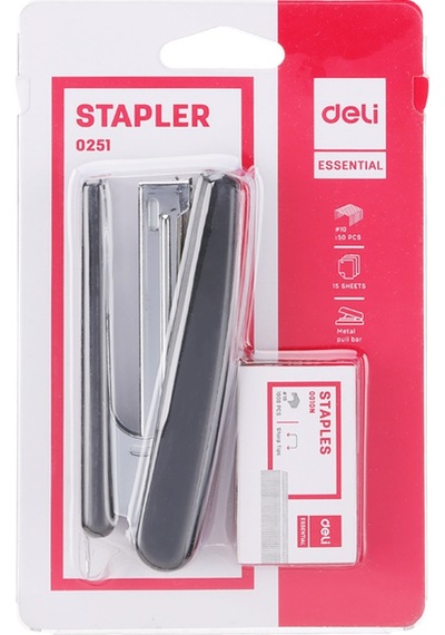 Deli E0251 Zımba Makinesi No:10+zımba Teli 10 Sayfa