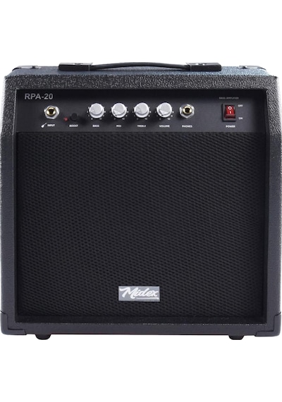 Midex RPA-20BK-HD Bas Gitar Amfisi 20 Watt (Kulaklık ve Jak Kablosu Dahil)