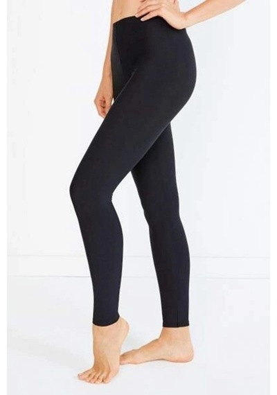 Hubrendy Tedarik Kadın İçi Pamuklu Termal Pijama Tayt İçlik Siyah L-xl