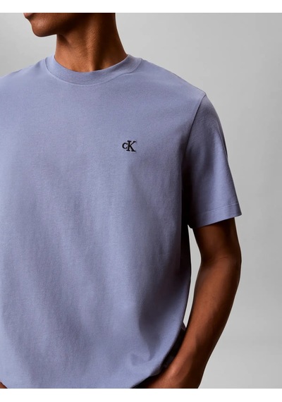 Calvin Klein Ss Easy Monogram Tee, C4ı Mavi Erkek T-shirt