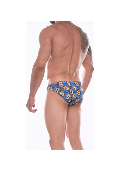 Don Moris Erkek Desenli Slip Çamaşır (Dm072257) Gri Melanj