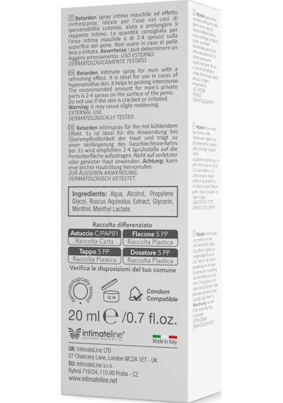İntimateline R20 20 Ml Delay Sprey