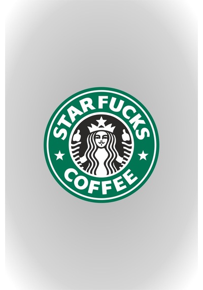 8x8 Cm Starfucks Coffee Sticker Araba Laptop Oto Motor Sticker