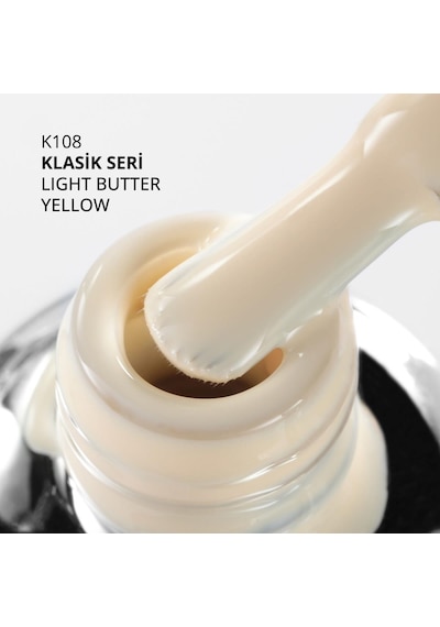 Kalıcı Oje K108, Light Butter Yellow, 10 Ml