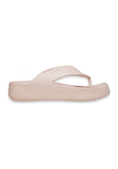 Crocs 209410 Getaway Platform Flip Pudra Kadın Terlik Pudra